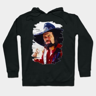 Johnny paycheck \\ Brush Art Hoodie